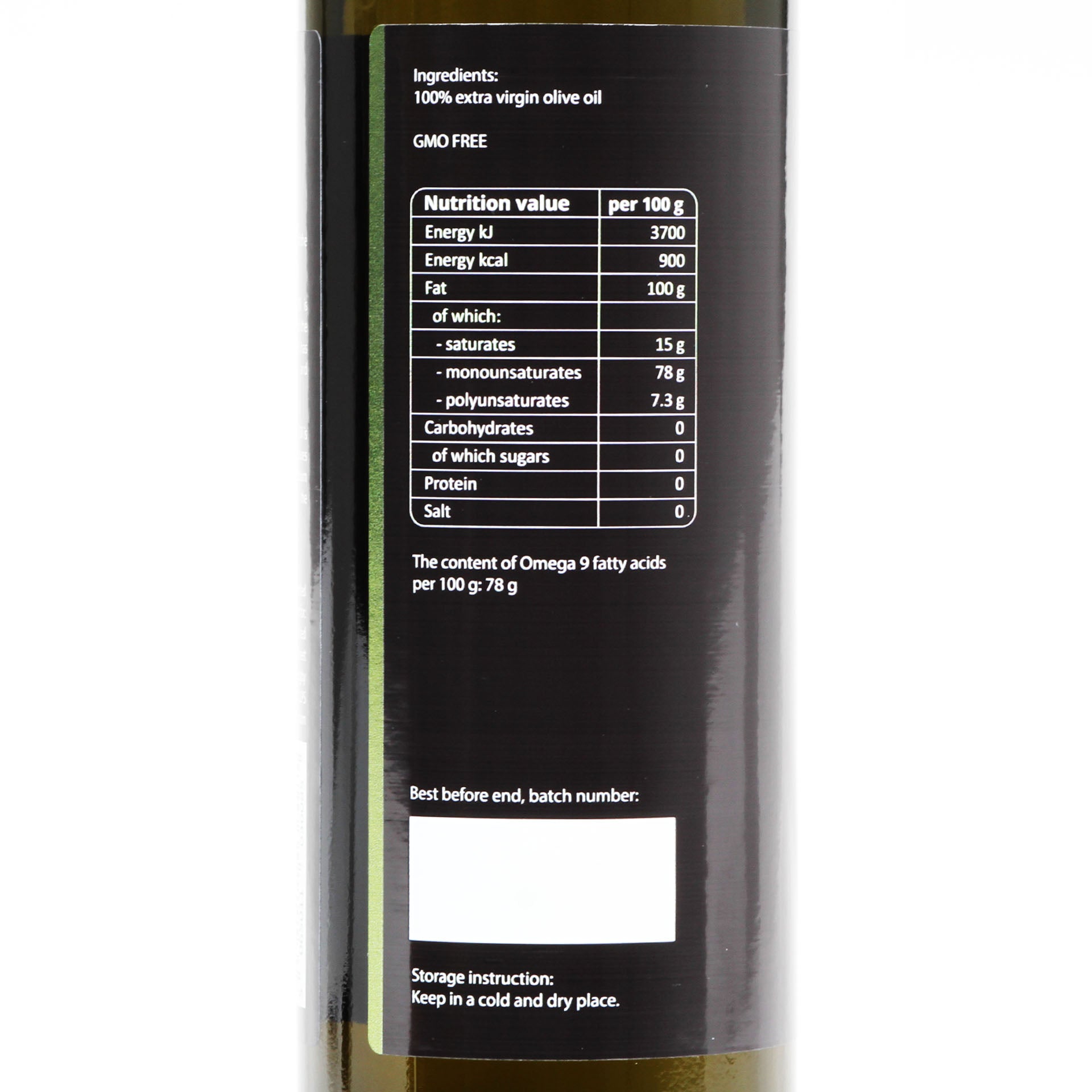 Olive Oil - Extra Virgin - Cold Extracted - Premium - Purillo