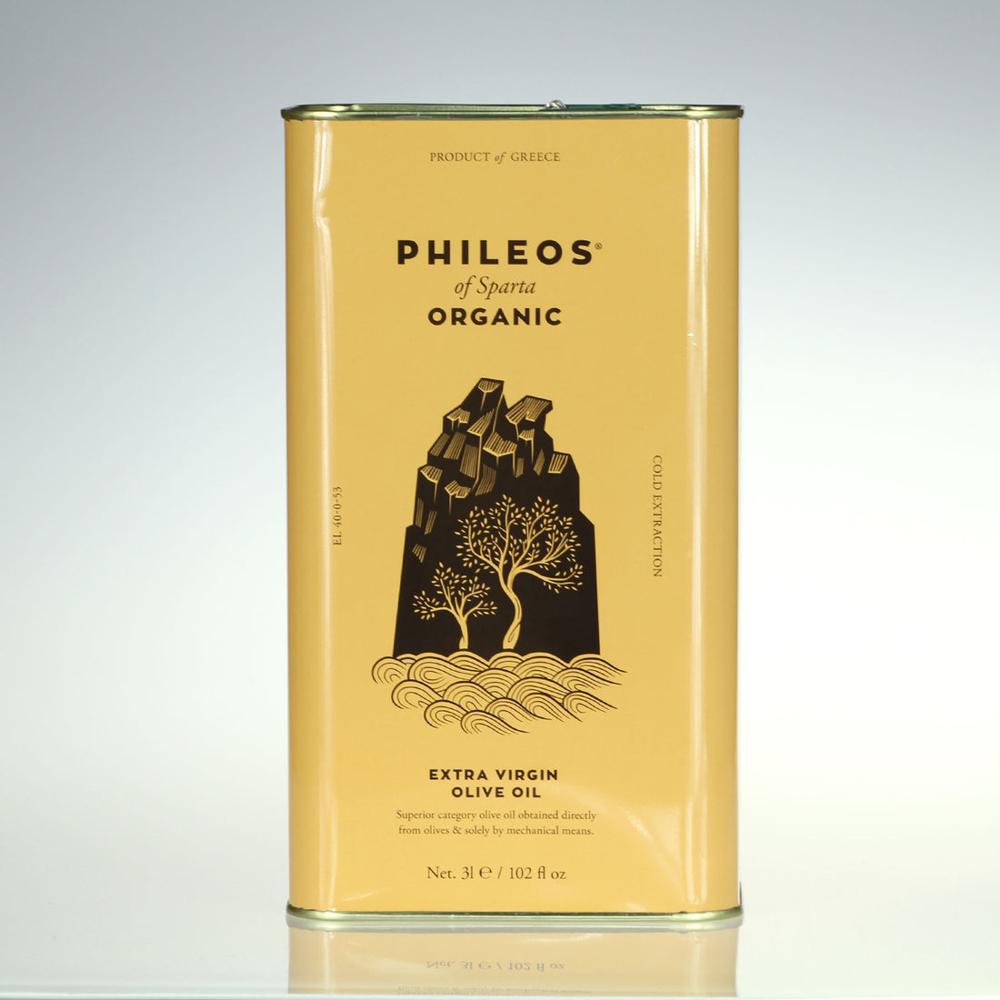 Olive Oil - Organic - Extra Virgin, Phileos of Sparta, Greece