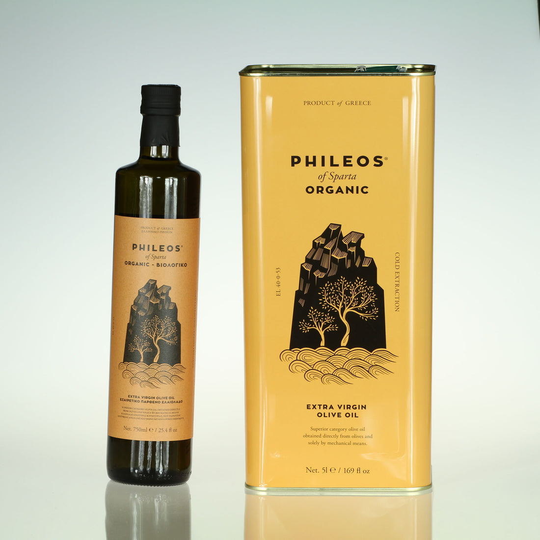 Olive Oil - Organic - Extra Virgin, Phileos of Sparta, Greece