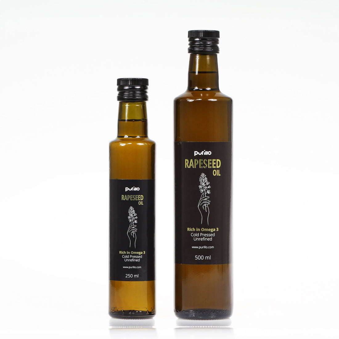 Rapeseed oil, cold-pressed, unrefined - Purillo