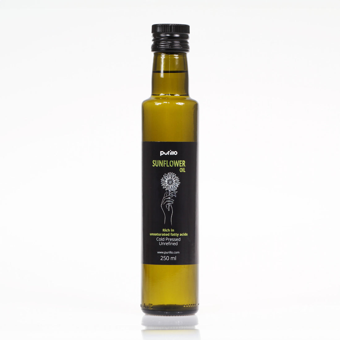 Sunflower oil, cold-pressed, unrefined - Purillo