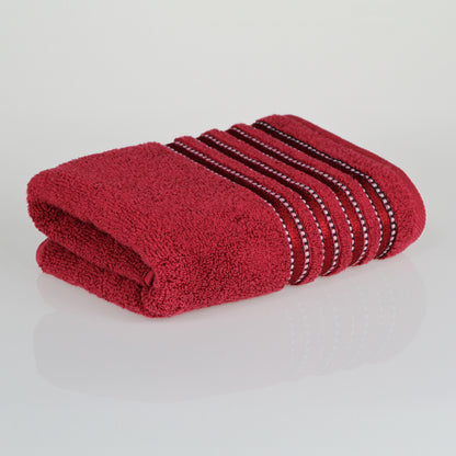 porto cotton towels super soft high quality burgundy hand towel slant