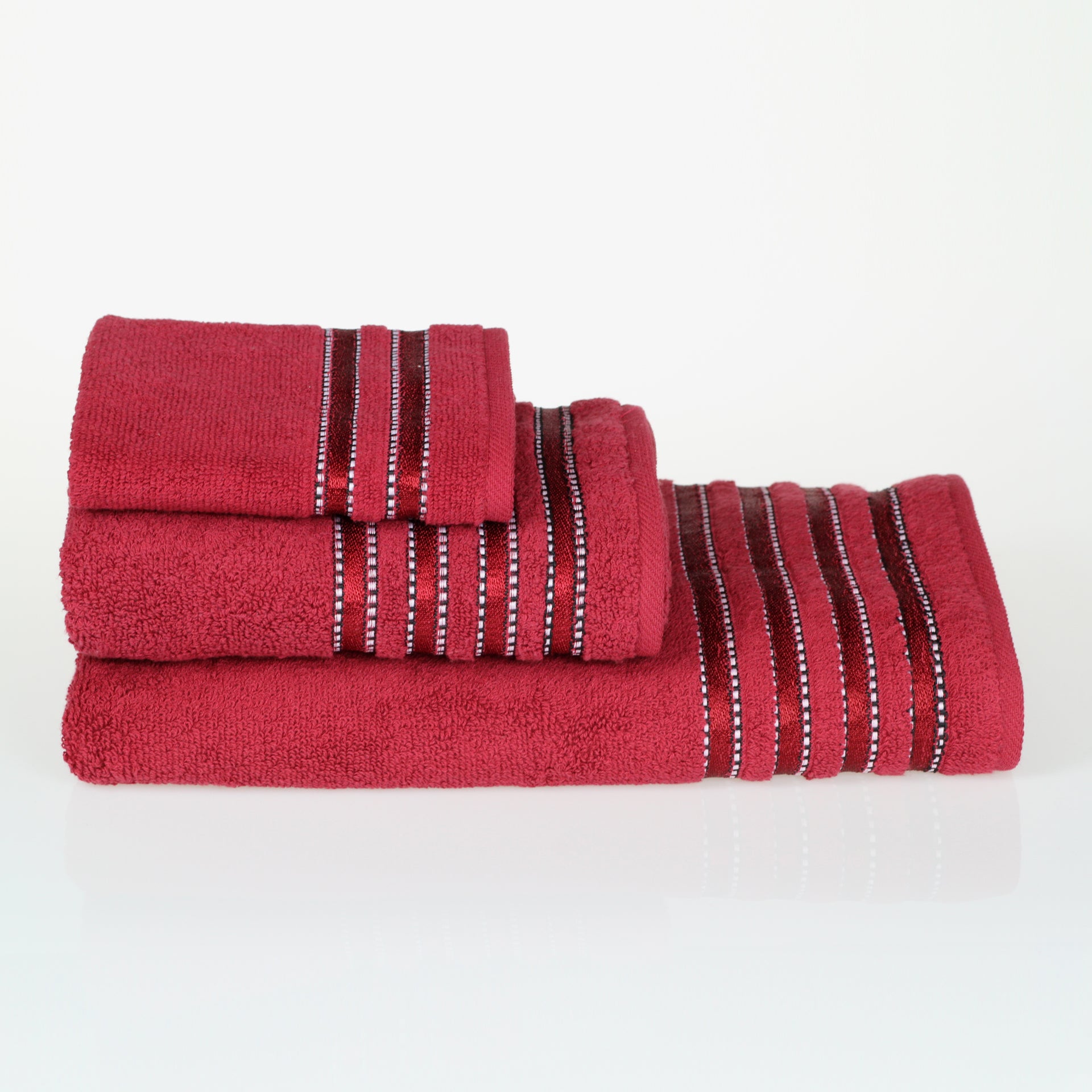 porto cotton towels super soft high quality burgundy set